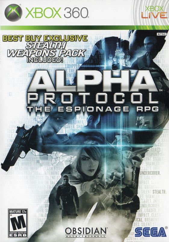 Alpha Protocol box art for Xbox 360